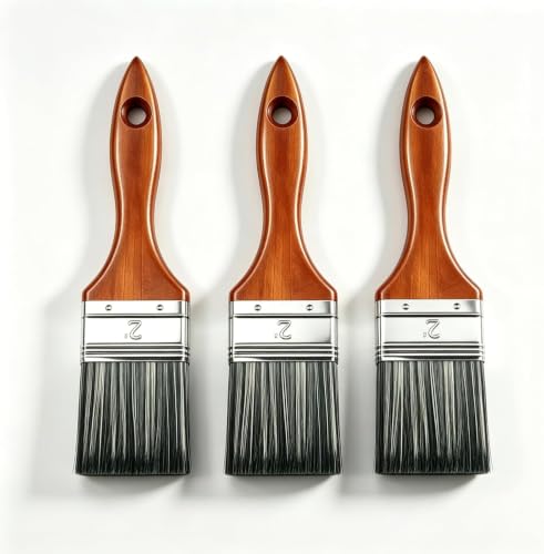 Great Andrew Paint Brushes 2 Inch, Wood Handle, 3 Pack - size: 3 PCS, 2-Inch