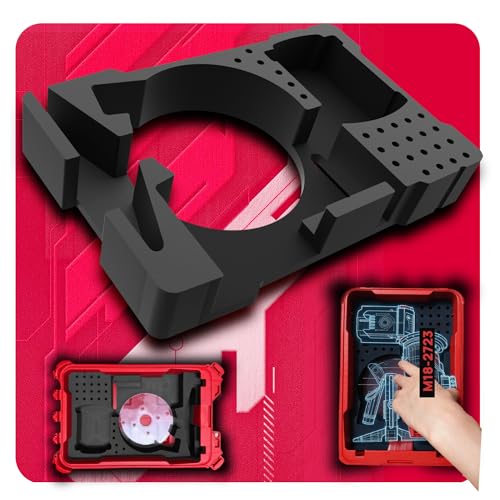 Precision-Cut EVA Foam Insert for Router Storage | Fits Packout Organizer for 48-22-8435 Packout Tool Box | EVA Foam Insert with Accessory Slots | (Tool/Tool Box Not Included) - size: 2723-20