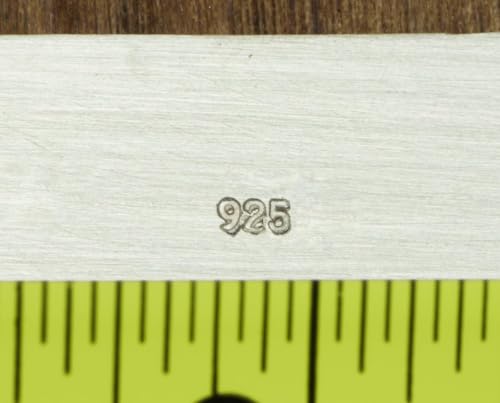 SE 925 Sterling Silver Marking Stamp Tool - Curved Swan Neck Design for Jewelry Making -91925MS