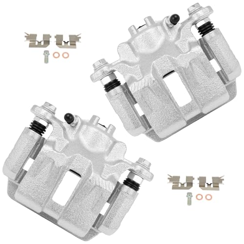 cciyu Rear Left & Right Disc Brake Calipers with Bracket 19B2929 19B2928 - size: Rear[19B2929+19B2928]