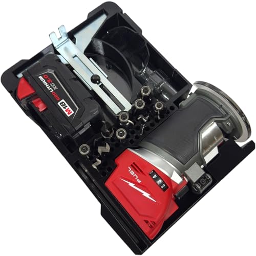 M18 Fuel Compact Router Packout Organizer with Tool, Battery and Bit Storage for Packout Compact Tool Box, Battery and Accessory Storage, Insert Only 2732-20 – Fits Packout 48-22-8435