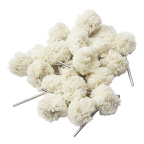 20 Pcs 3/32 Inch Shank Mini Cotton Strip Buffing Wheels - style: 20 Pcs Cotton Strip Buffing Wheel