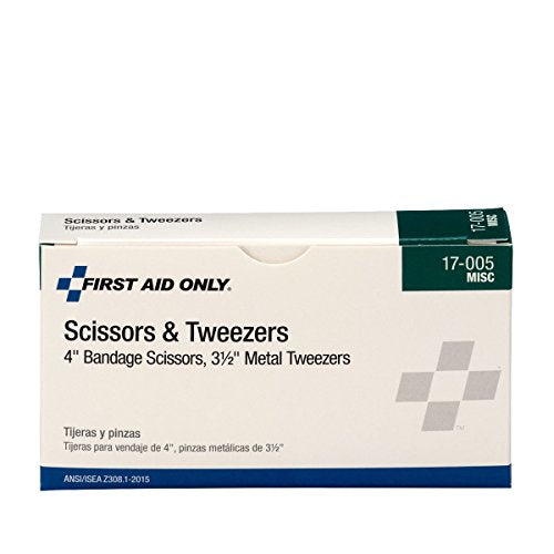 First Aid Only Bandage Scissors and Splinter Tweezers Set - size: 1 Count (Pack of 1)