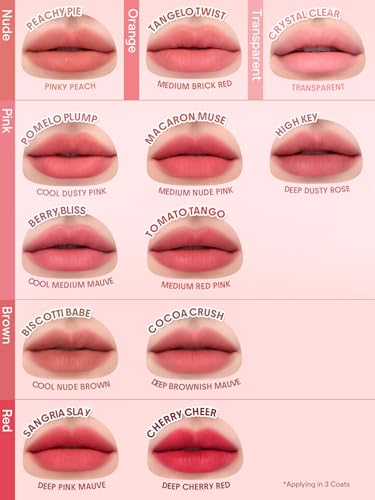 SHEGLAM Bounce Putty Pocket Lip Pot velvet Matte Lip Gloss Soft High Pigment Color Lip Stain with Brush-Pomelo Plump - color: Pomelo Plump