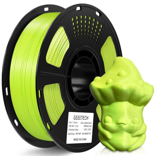 Geeetech PLA 3D Printer Filament 1.75mm, Apple Green - color: 1kg Pla Apple Green