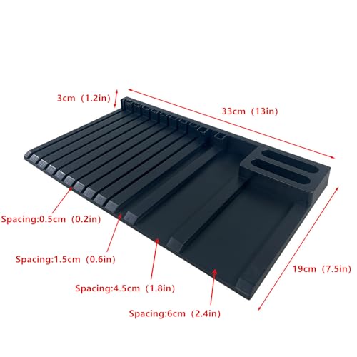 2-Piece Set Model Kit Display Stand and Runner Storage System with Action Base, Suitable for Model Stand and HG, MG and RG Model Character Display Stand ,Suitable for storing various tools，Black.