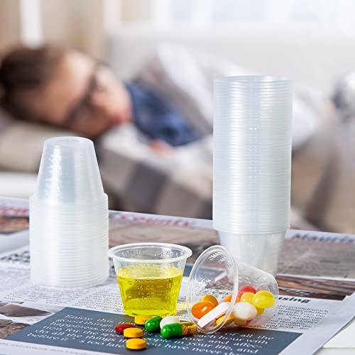 1800 Pack 1 oz Disposable Medicine Cups, Plastic Med Cups, for Measuring