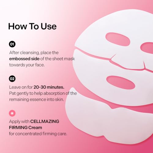 Torriden CELLMAZING Collagen Firming Gel Sheet Mask for Face & Neck (4 Pack) | Smoother, Firmer-Looking Skin with 5D Collagen Complex | Korean Skincare Mask - color: Collagen Gel Mask(Face&Neck)