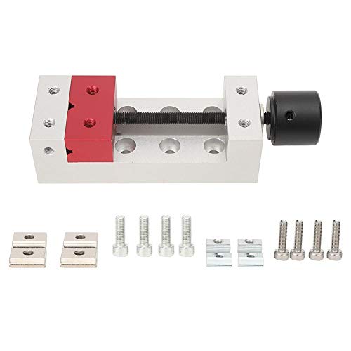 2inch Mini Drill Press Bench Vice Clamp Aluminum Flat Clamp Opening Parallel Table Bench Vise Press Machine Vise DIY Carving Bed Fixing Tool