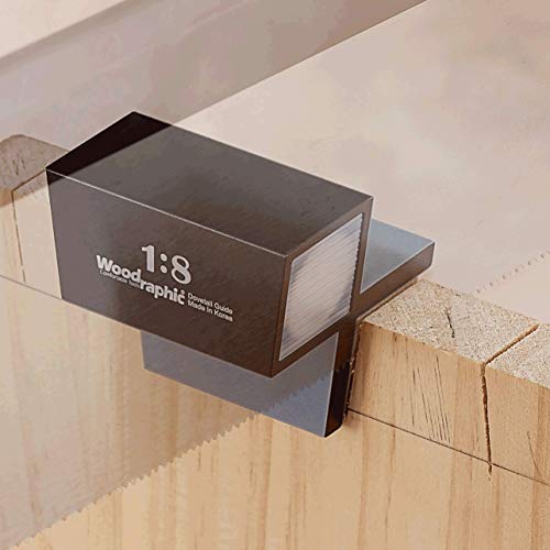 Dovetail Saw Guide – 1:8 Angle for Hard Wood – CNC Machined Magnetic Layout Tool for Accurate Joinery, Marking Lines, and Hand-Cut Woodworking Projects - size: Saw Guide - 1:8 for Hard Wood