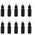 Zorfeter 10ml Black Precision Tip Applicator Bottles, 10 Pcs - size: 10 ml