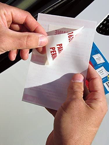STICKER SHIELD - Windshield Sticker Applicator for Easy Application, Removal and Re-Application from Car to Car - 4 inch x 6 inch Sheets (8 Packs (16 Sheets Total)) - size: 8 Packs (16 sheets total)