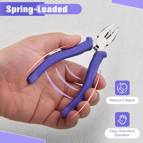 4.5 Inch Mini Lineman's Pliers with Wire Cutter - size: 4.5" Lineman's Pliers with Wire Cutter