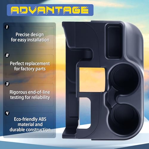 Center Console Cup Holder for 2003-2012 Dodge Ram 1500 2500 3500 - size: 2003-2012