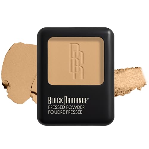 Black Radiance Pressed Powder, Pigment-Rich Matte Finish for Light Skin Tones, Oil-Absorbing Compact with Mirror & Sponge - Crème Fresh - color: Crème Fresh, size: 0.16 Ounce (Pack of 1)