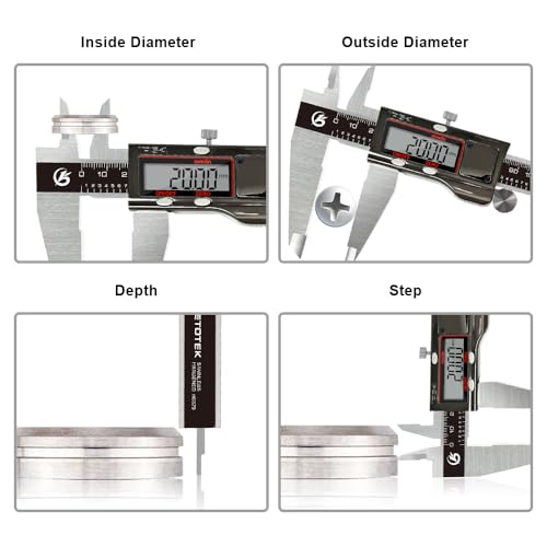Digital Caliper 12 Inch, 12" Measuring Tool Stainless Steel Micrometer IP54 - color: Black, size: 12 Inch