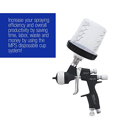 Master Paint System MPS Disposable Paint Spray Gun Cup Liners & Lid System - size: 20 Ounce Cup Kit