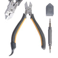 Model Nippers for DIY Model Building Replaceable Blade, Gundam Model Tools for Plastic Models, Ultra-thin Single-edged Non-slip Grip, Sharp Cutters, KJ025