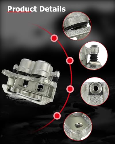 cciyu Front Right Disc Brake Caliper Assembly With Bracket 18B4758 - size: Front Right[18B4758]