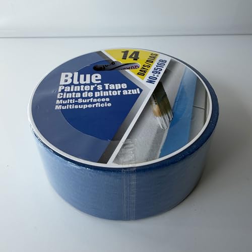 From Plain To Beautiful In Hours 14 Days Painter's Tape, 2 Inch x 60 Yard, Blue Masking Tape for Multi-Surfaces, 12 Pack - size: Pack of 12