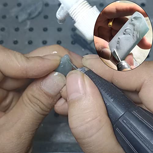 30 Pcs 1mm/2mm/3mm Needle Shape Diamond Bur Bead Reamer, 1/8'' Shank - color: Needle shape burr(1mm.2mm.3mm)