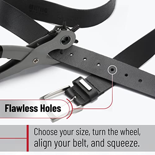 UNCO- Leather Hole Punch Tool, 5/64", 3/32", 7/64", 1/8", 5/32", 3/16" - color: Black