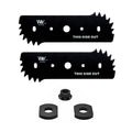2-Pack Edger Blades with Nuts & Washers - size: 2-Pack Plus