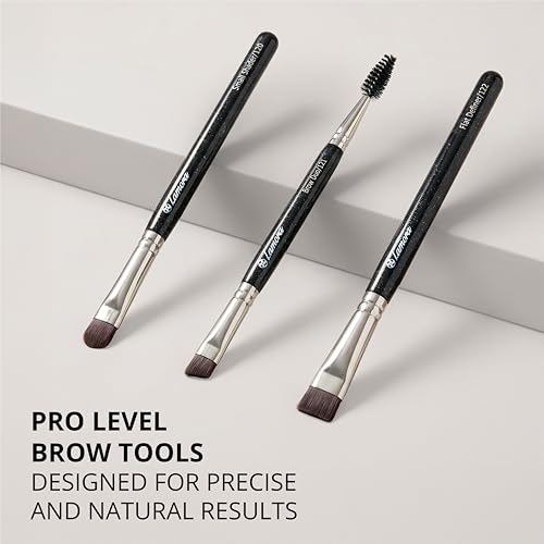 Lamora Eyebrow Brush Set - Precision Brow Eyeshadow Eyeliner Makeup Brushes - color: Brow