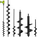 TCBWFY Garden Auger Drill Bit for Planting,Spiral Hole Drill Earth Post Umbrella Bulb Planter Auger for 3/8" Hex Drive 1.6"x9",1.6"x16.5",3.5"x16",4"x12",2"x32" - size: 1.6"x9",1.6"x16.5",4"x12",3"x16.5",2"x32"