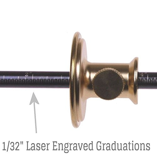 iGaging Wheel 3 in 1 Marking Gauge with 1/32nd & 1mm scale & Mortise Gauge