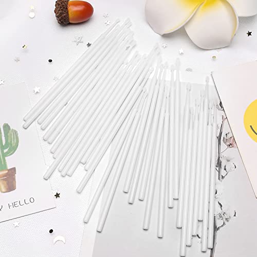 Akstore 600 PCS Disposable Micro Applicators Brush Eyelash Extension (White) - color: White