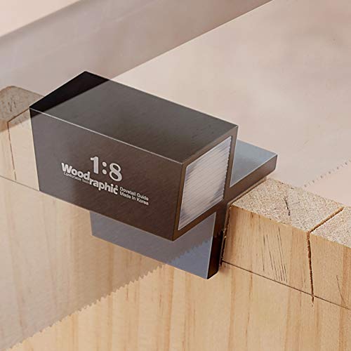 Dovetail Saw Guide – 1:6 Angle for Soft Wood – Magnetic CNC Aluminum Joinery Tool for Hand-Cut Precision, Woodworking Layout, and Marking Accuracy - size: Saw Guide - 1:6 for Soft Wood