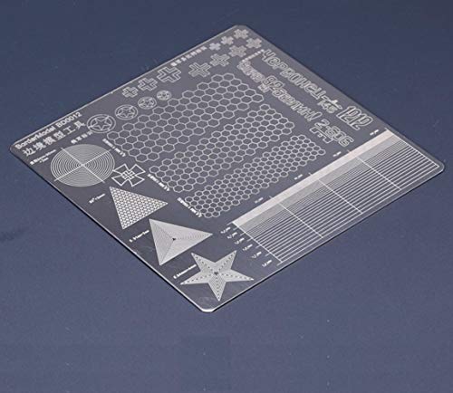 ANSAI for Hobby Military Model Scale Model -Stainless Steel Reusable Scribe Board,Carved,Drawing Painting Masking Tape Stencils