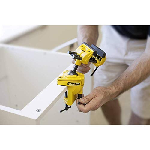 Stanley 1-83-069 MaxSteel Multi Angle Hobby Vice, Yellow/Black