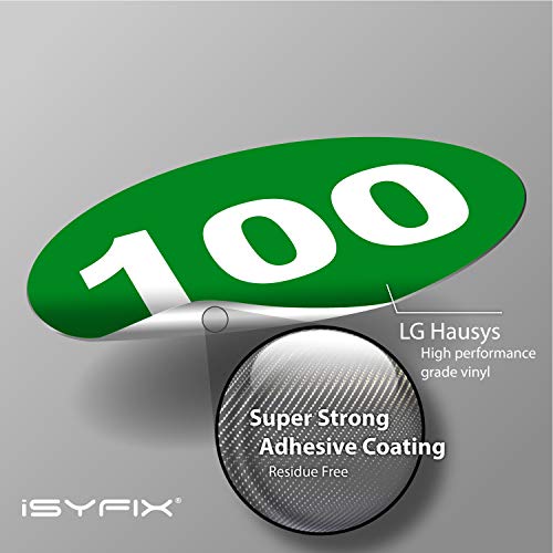 iSYFIX Green Consecutive Number Stickers, 1 to 100, 2 Inch, 1 Set - color: Green, size: 2-inch