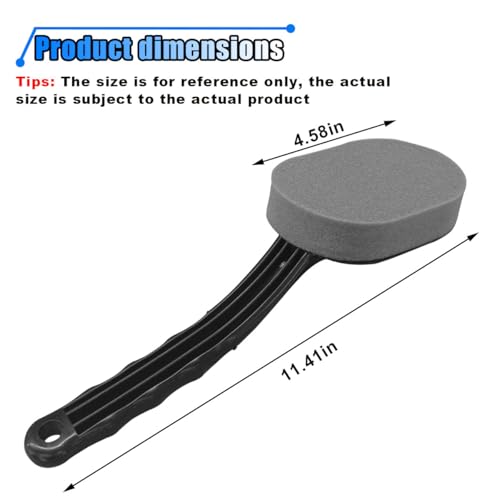 Tire Shine Applicator Brush, Car Detachable Tire Wax Foam Applicator Pad with Curved Handle, High-Density Tire Dressing Applicator Sponge Brush Car Tire Detailing Cleaning Accessories - size: 1PC