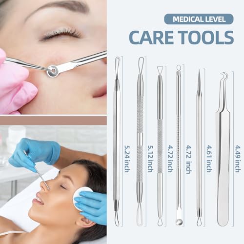 JPNK Blackhead Remover Comedone Extractor Acne Removal Kit.. - color: Silver