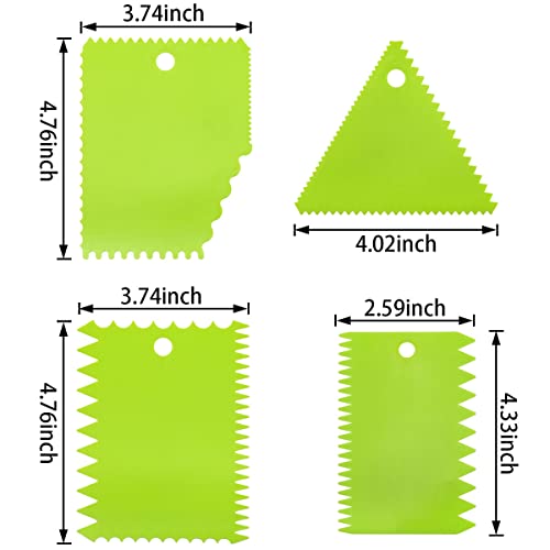 Lovelysp 6 pieces plastic clay scraper set, soft clay carving knife