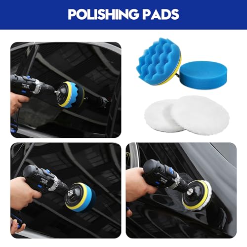 42Pcs Car Detailing Kit Detailing Brush Set Car Wash Cleaning Kit Blue - size: 42pcs