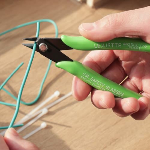 5 Inch Flush Cutters, 10 Pack Small Wire Cutters, Micro Flush Cut Pliers Side Cutters Snips Zip Tie Sprue Cutter for Jewelry Making, Floral, Electronics, Model Craft, Filament, 3D Print - color: 10 Pack