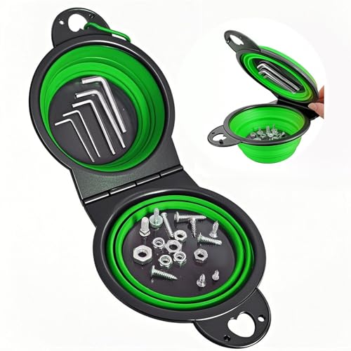 Magnetic Trays, Magnetic Bowl for Screws, Magnetic Tool Tray (green2.0) - style: green2.0