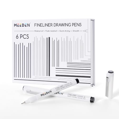MEEDEN Micro Fineliner Drawing Pens: 0.5mm Needle Nib, 6 Pack, Black Ink - style: 0.5mm Needle Nib