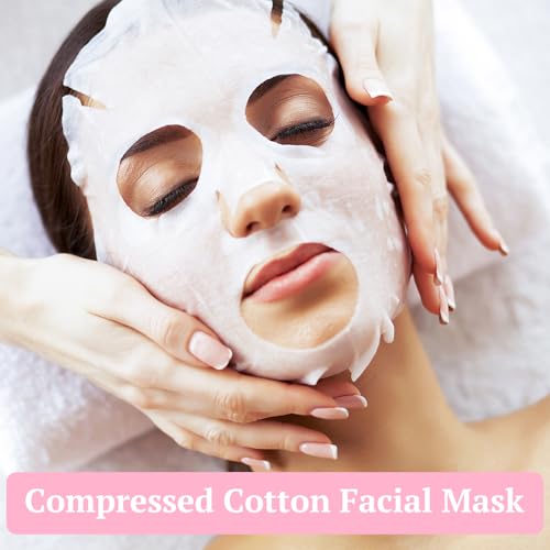 100PCS Compressed Cotton Facial Mask Sheets for Women