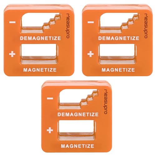 Screwdriver Bit Magnetizer & Demagnetizer Tool, Orange, 3 Pack - color: Orange