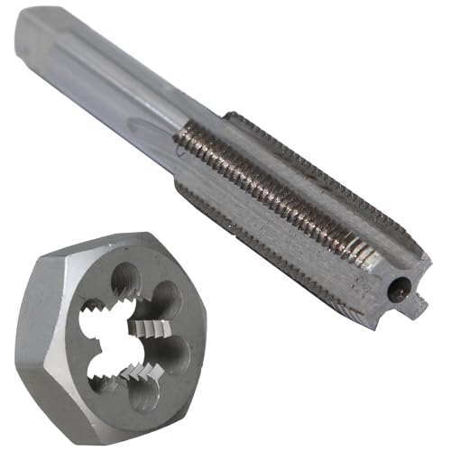 Drill America 1/2"-28 UNS Tap and Die Kit, HSS Plug Tap and Carbon Hex Die - size: 1/2"-28, style: Tap and Hex Die