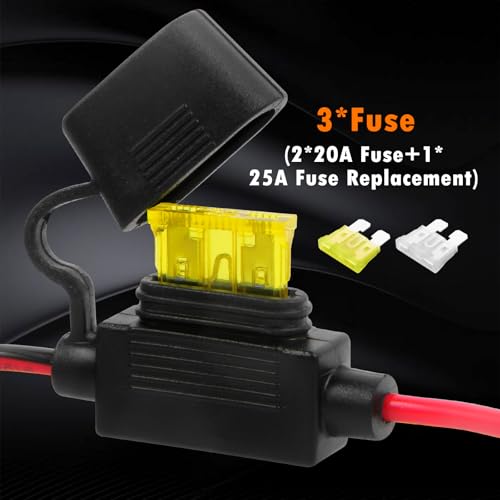 CUZEC 14FT/4.27m 14AWG 20A Battery Alligator Clip to SAE Connector/12V SAE Quick Release Adapter to Alligator Clips Quick Disconnect Cable