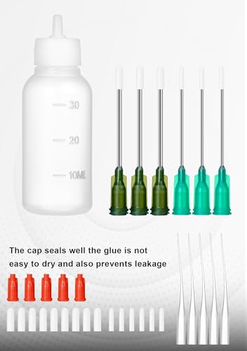 Glue Applicator Bottle Precision Tip Squeezable Bottle and Dispenser Nozzle - size: 30ml, 50ml