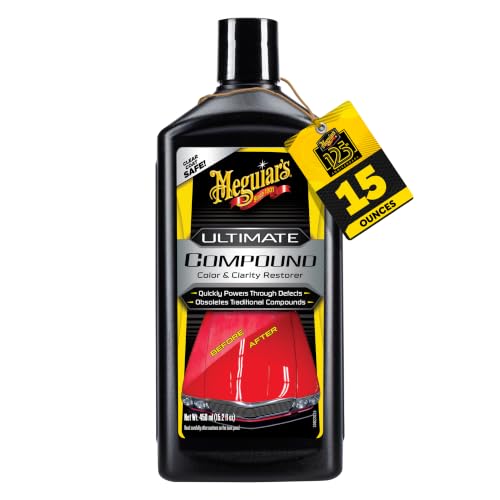 Meguiar's Ultimate Compound, Pro-Grade Car Scratch Remover, 15.2 Oz