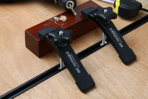 Aluminum T-Track Hold Down Clamps,6-3/8"L x 1-1/4" Width 2 PK - style: Hold Down Clamps 2pk