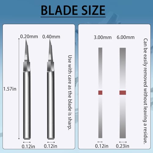 Model Scriber Blades Tungsten Steel 0.20mm & 0.40mm - style: 0.2+0.4mm
